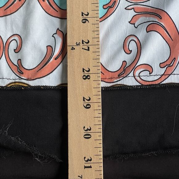 From the Heart Womens Blouse Large Trudy Colorful Floral Stretch Asymmetrical - Picture 11 of 11